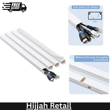 Cord Hider, 58In Cable Hider, Cord Covers for Wires on Wall, Paintable Cable Cov