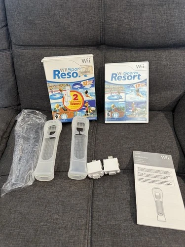 Nintendo Wii Sports Resort Big Box Variant 2 Motion Plus Adapters