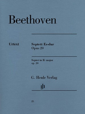 Beethoven Septet E-flat Major Op 20 Henle Urtext Wind & Strings Music Book