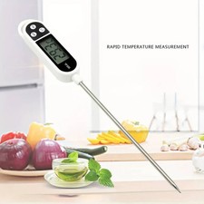 Digital Food Thermometer Probe with LCD Display for Meat, Poultry, BBQ UK