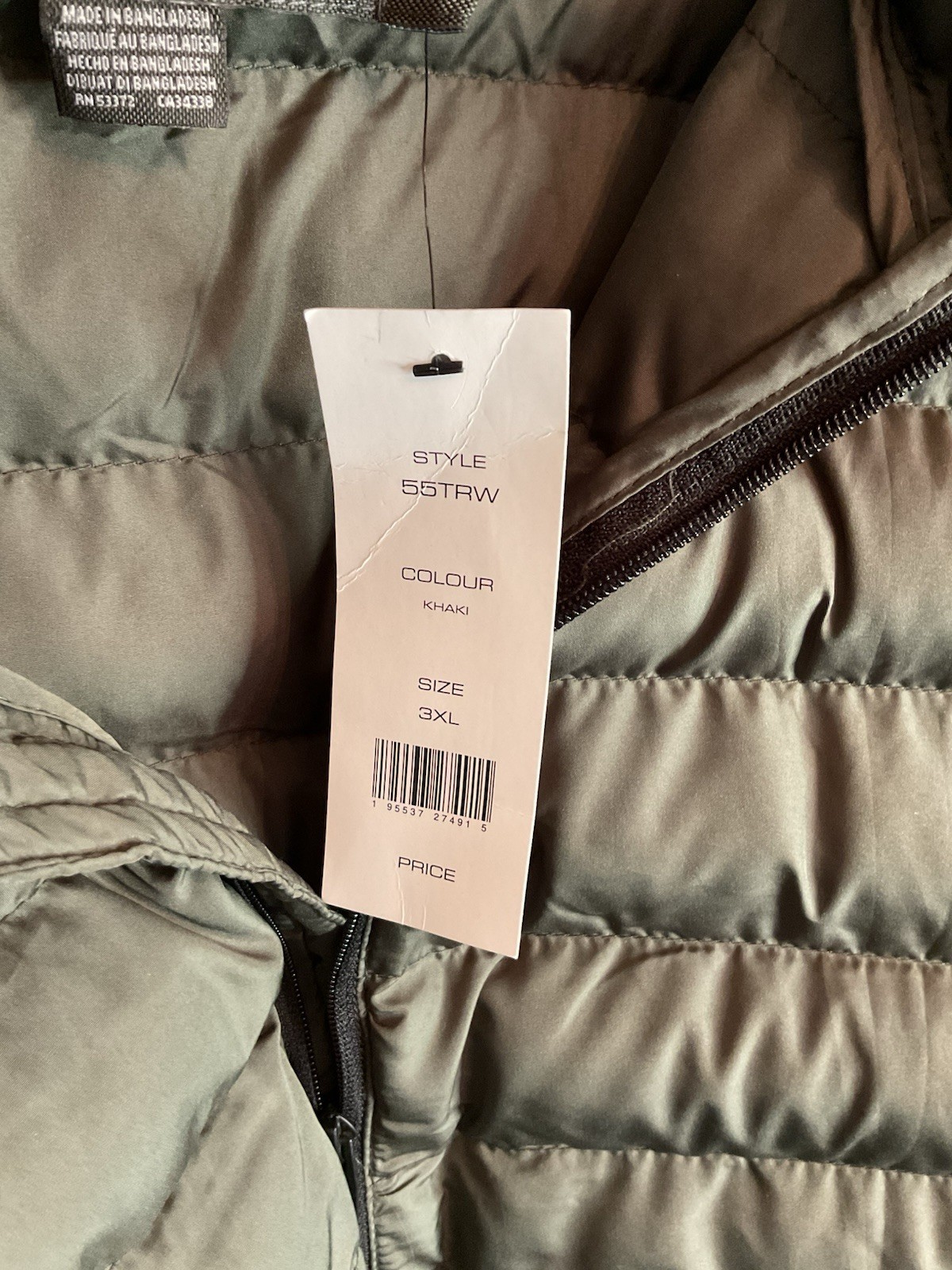 French Connection uomo donna? Giacca con cappuccio Fila 2 nero verde 3xl 55TRW nuova con etichetta