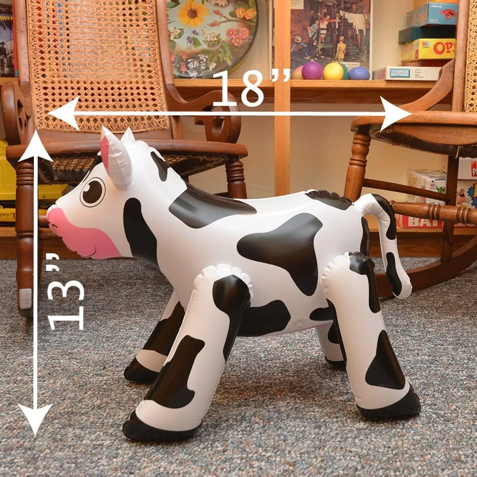 - Lindo juguete inflable para animales para niños - Decoraciones de cumpleaños de animales de granja, safari Foto 2 de 4