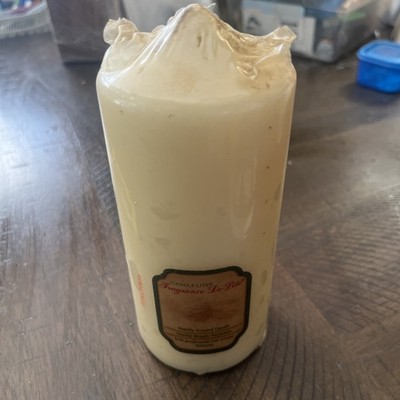New CANDLE-LITE Vanilla Scented Pillar Candle 6'' by 2.8'' Single Wick Made in USA