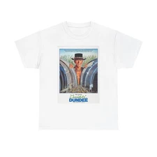 Crocodile Dundee Graphic T Shirt Vintage Movie Poster Unisex Heavy Cotton Tee