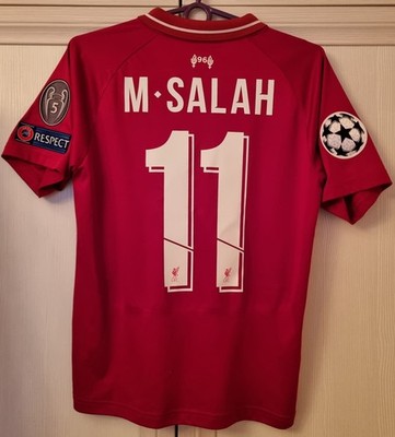 M.SALAH 11 ユニフォーム New Balance Liverpool 2018 - 2020 Home football New balance shirt #11 M. Salah