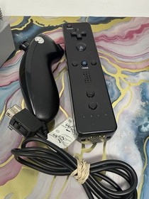Nintendo Wii Console RVL-001 Black Console Complete - Tested & Working