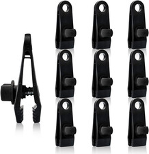 10Pcs Heavy Duty Tarp Clips with Lock Grip, Plastic Tent Clamps for Outdoor Use