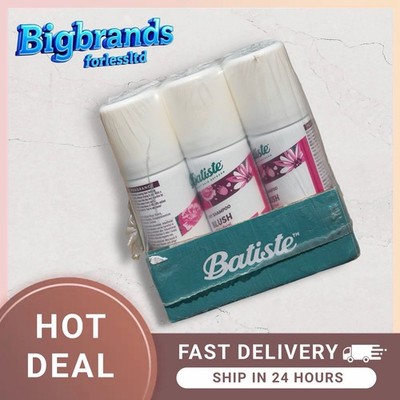 Batiste Trockenshampoo Rouge, Flirty Floral Shampoo, 50ml - 6er Pack Reisegröße