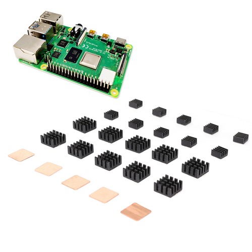 25Pcs Aluminum Heatsink Kit Good Heat Dissipation Wide Compatibility Heat AM - Afbeelding 15 van 22