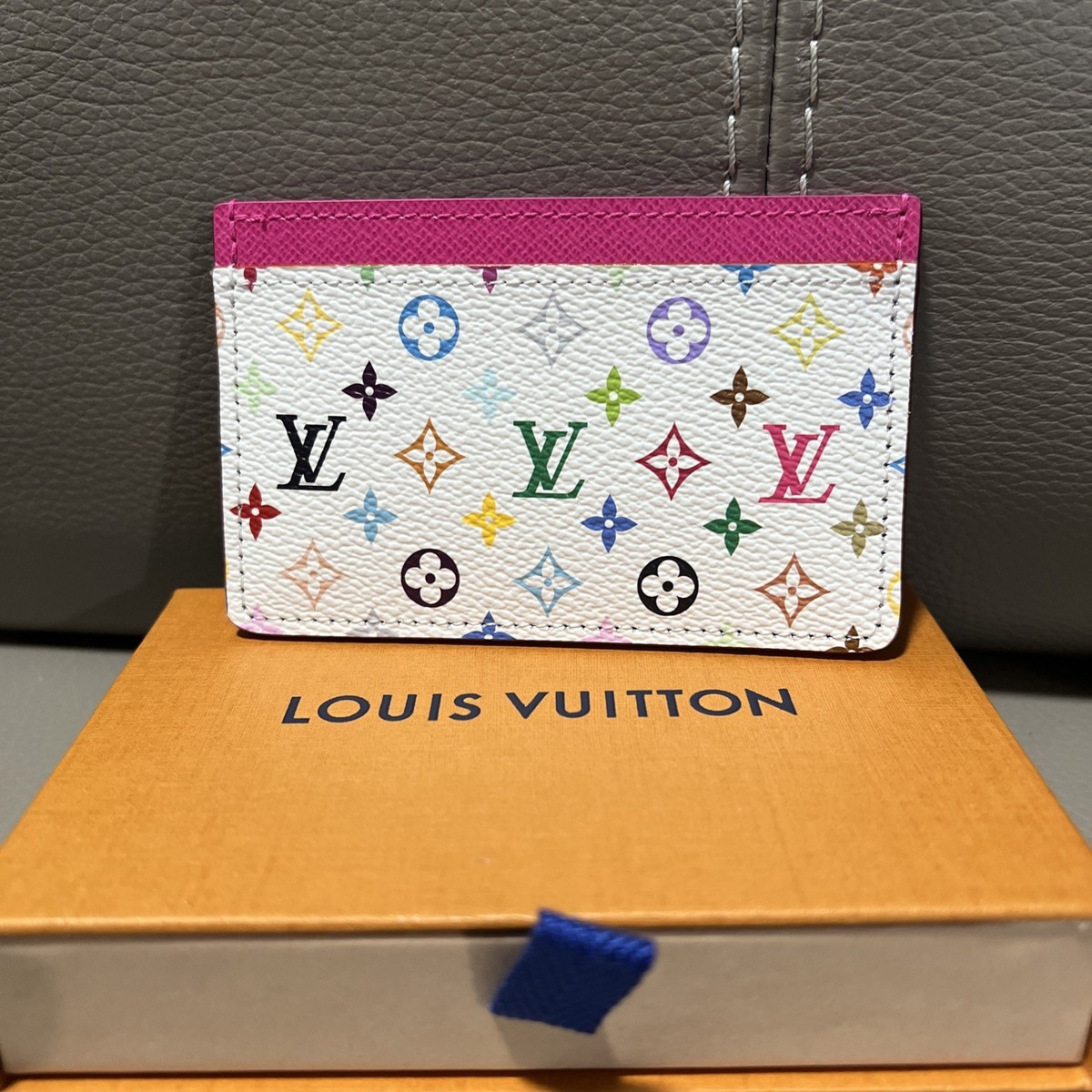 NEW Louis Vuitton Murakami LV x TM Card Holder Multicolor Monogram