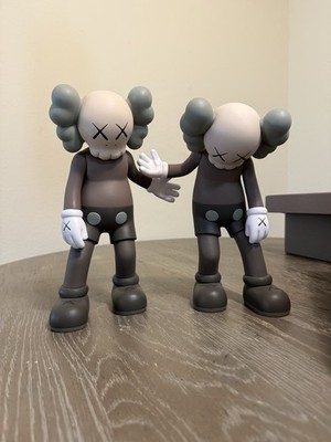 KAWS Along The Way Brown Open Edition Vinyl Art Toy Set 2 with Original Box