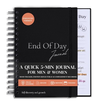 End of Day Journal   Day by Day 5 Minute Daily Gratitude & Self Reflection Jo...