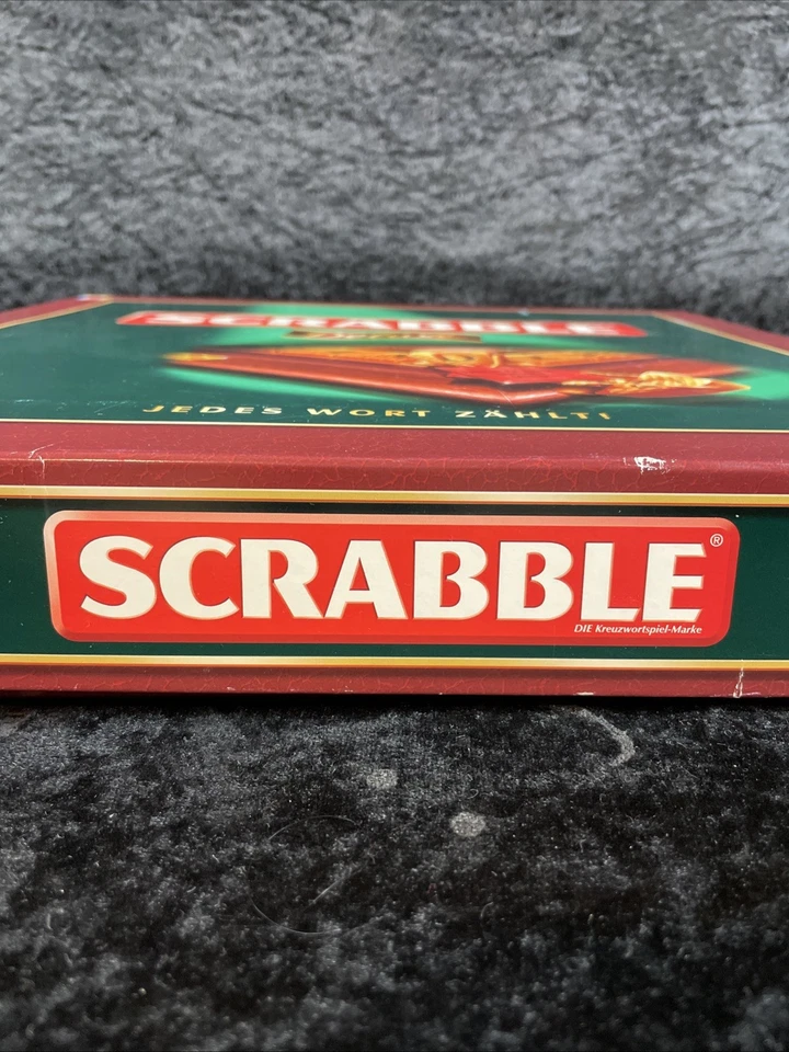 Scrabble Deluxe-Komplett Holz Drehteller Gitterspielfläche von Mattel Brettspiel - Bild 4 von 4