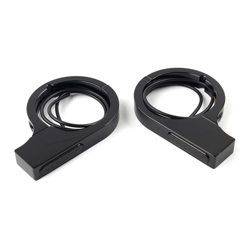 54-58 mm LED-Gabel Blinkerlichtanzeige Amber für Harley Touring Dyna Black - Picture 8 of 11
