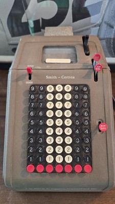 LC Smith & Corona Typewriter Inc Vintage Antique Calculator Adding Machine Model