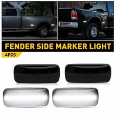 For 2010-2018 Dodge Ram 2500hd 3500hd Dually Bed Smoked White Led Marker Lights