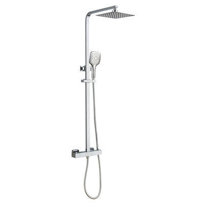 Schnäppchen Menai TIS0001 Premium Eckiges Duschventil & Set - Chrom
