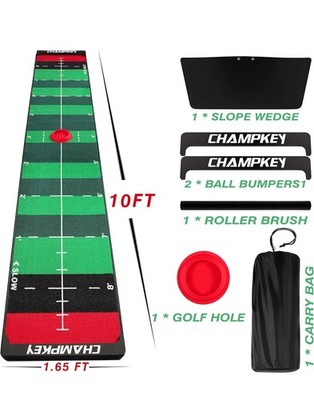 Champkey Golf Hazard Speed Control Puttingmatte 4 einstellbare Geschwindigkeiten für Golfer