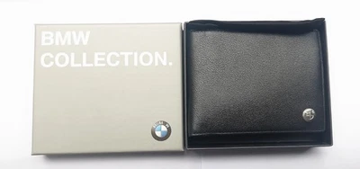 Genuine OEM BMW Black  Leather Credit Card Holder Cash Wallet NIB 80212454667 - Photo 1/4