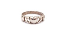 Sterling Silver 925 Ring Heart Size 7.25