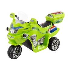 Lil Rider Green Ghost Motorcycle Battery Operated Tricycle Ride On Toy