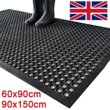 Large Heavy Duty Rubber Ring Entrance Mat Safety Anti-Fatigue Non Slip Workplace