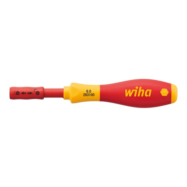 Wiha Softfinish® Electric Slimvario Bithalter Mit Handgriff Und Clicfix 6,0 Mm-image