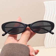 Oval Retro Sunglasses UV400 Protection Lightweight Metal Frame for Women Men
