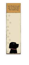 Primitives by Kathy - All Food must Go To Lab FOR Testing List Pad Notepad
