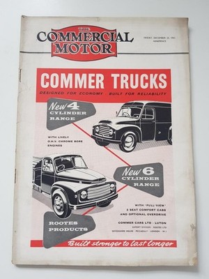 COMMERCIAL MOTOR MAGAZINE DEC 23 1955 VOL.102 NO. 2641 ''Commer Trucks''