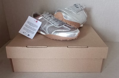 Zapatillas Deportivas Dave Lace Up Trainers In Silver Mujer