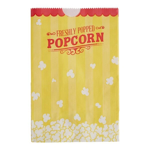 46 oz. Popcorn Bag - 1000/Case Movie Theatre Concession 4 1/4" x 3" x 6 3/4" - Image 3 of 4
