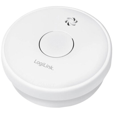 LogiLink SC0015 Battery Operated Smoke Detector, 9V, 85dB, Photoelectric