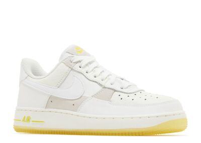 Nike Air Force 1 Low '07 FQ0709-100 UV Reactive Patchwork White Yellow Women's