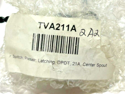 Air Switch TVA211A PresAir, DPDT, 1/2'' Center Spout, 21A, Latching
