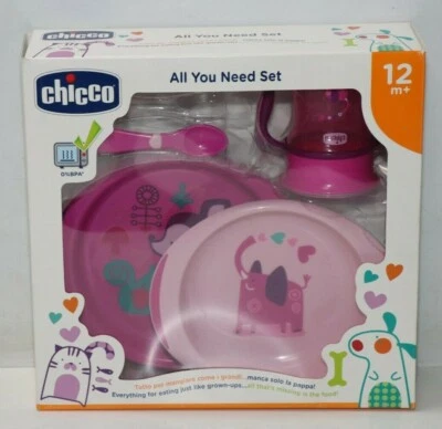 Chicco 00016201100000 Geschenkset, 12M+, rosa, ohne Gabel !! - Bild 1 von 2