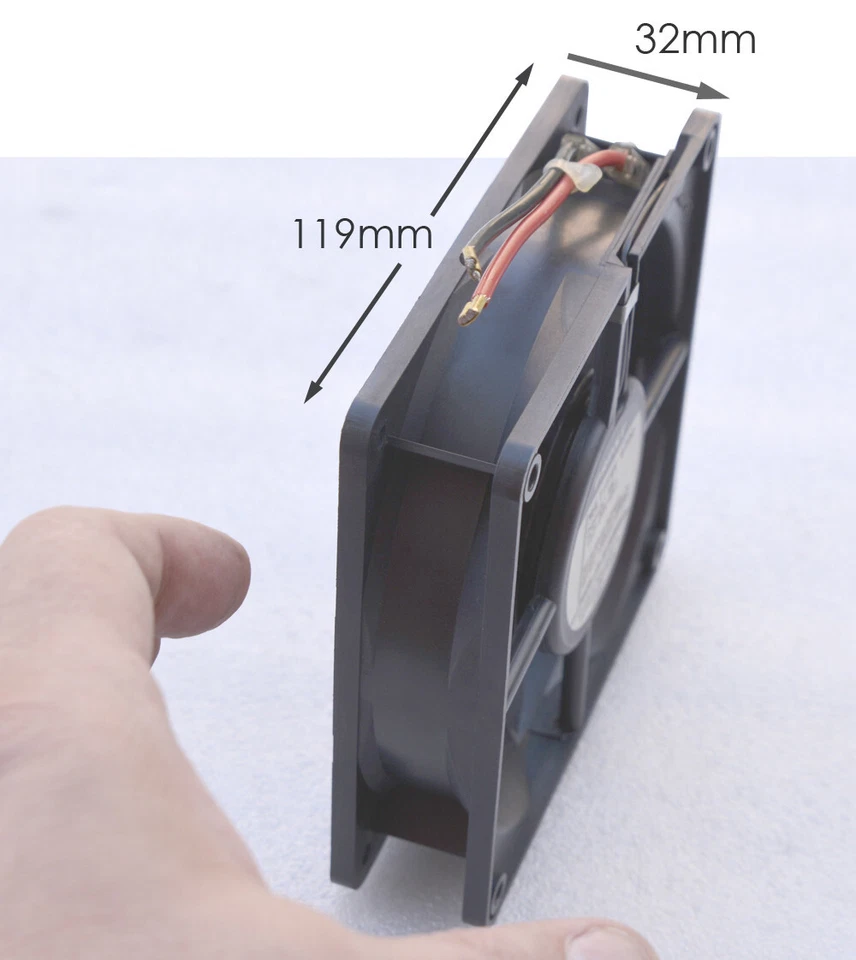 24V 119x119mm 120mm LÜFTER COOLER PAPST MULTIFAN 4394 45dB 5W 12-28DC DC TOP D01 - Bild 4 von 4