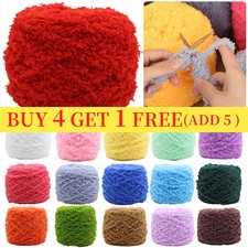 100g Skeins Fluffy Coral Velvet Cashmere Chunky Crochet Knitting Wool/Yarn UK