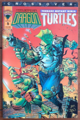 SAVAGE DRAGON/TEENAGE MUTANT NINJA TURTLES CROSSOVER #1, MIRAGE, SEP 1993, VF