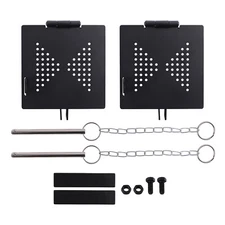 2x 4inch x 4inch Bumper Plug End Cap Cover Kit Black for RV Camper Trailer