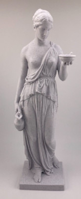 THORVALDSEN CLASSICAL SCULPTURE HEBE 9.8 INCH/250 MM, MUSEUM REPRODUCTION