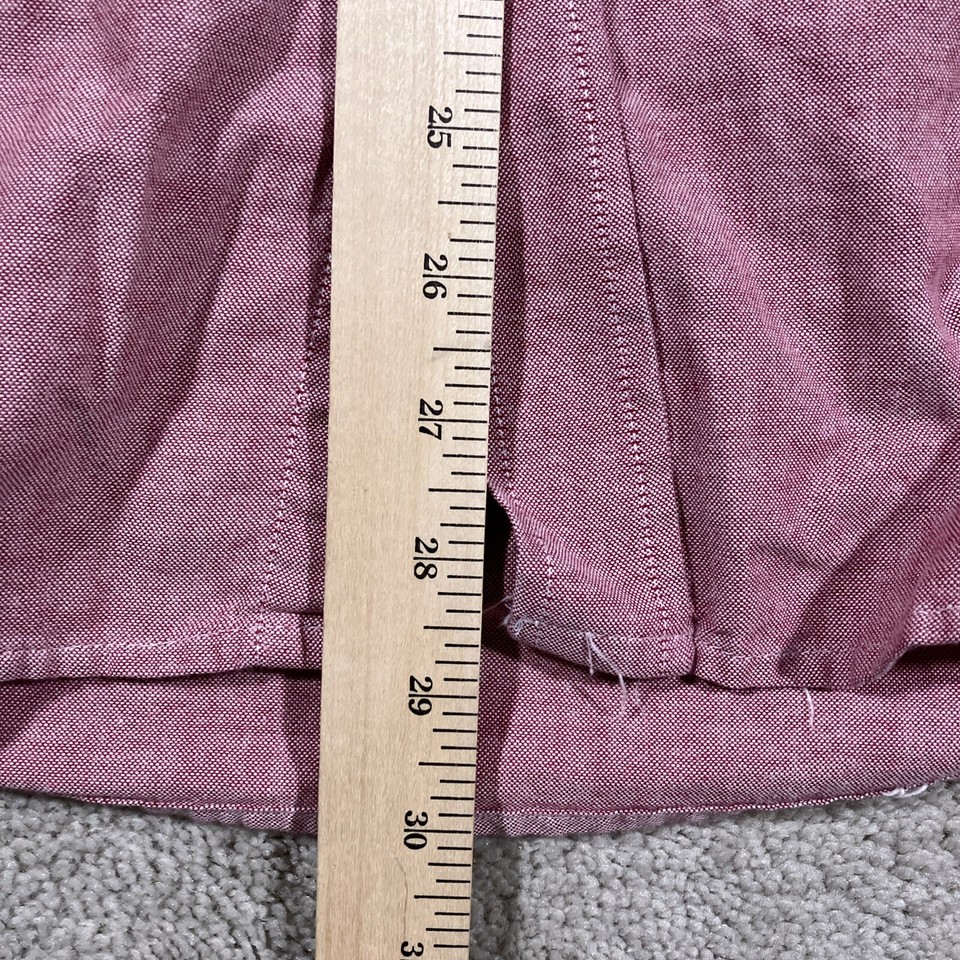 Duck Head Twill Button Up Shirt Mens XL Red Hunting Outdoors Base Camp