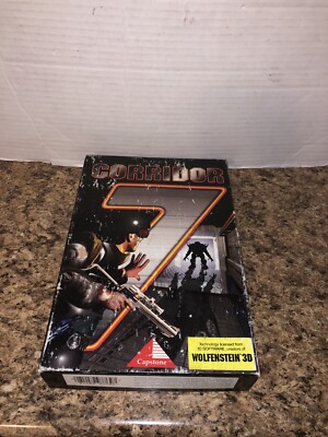 Corridor 7: Alien Invasion (PC - 3.5'' Disk) Capstone Big Box PC Game Vintage
