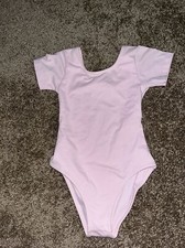 sansha girls ballet short sleeve leotard size 4/5 xs