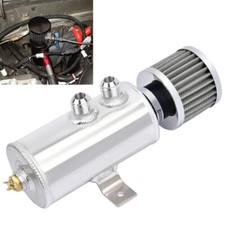 750ml 10an Oil Catch Can Reservoir Tank Breather Filter Baffled Kit Aluminum