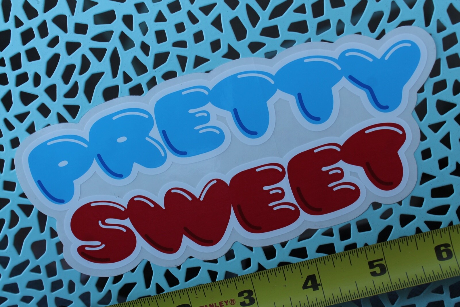 Pretty Sweet Girl Skateboards Chocolate Video Z42C Vintage Skateboarding STICKER