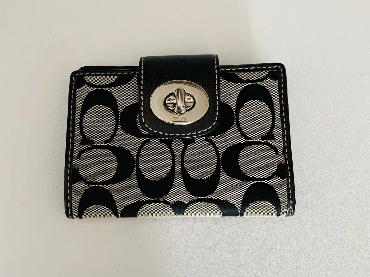 Gray coach wallet sale