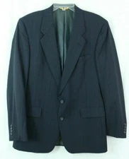 Hart Schaffner Marx Gold Trumpeter men's 44R Sport Coat Blazer Blue Pinstripe 44