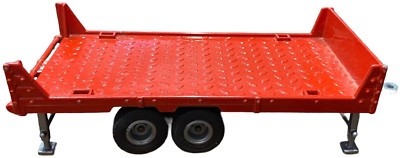 RARE Siku Flatbed Trailer Diecast/Plastic 2-Axle 8-in Made in Germany READ