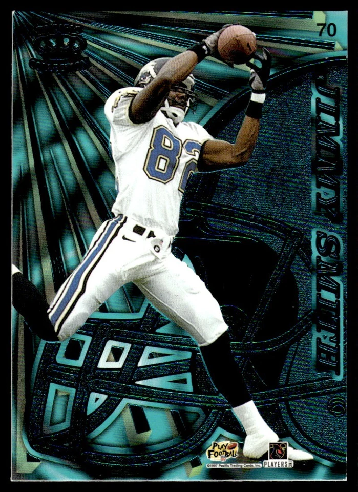 1997 Pacific Dynagon Prism Tandems Jim Harbaugh/Jimmy Smith #70 - Image 2 of 2